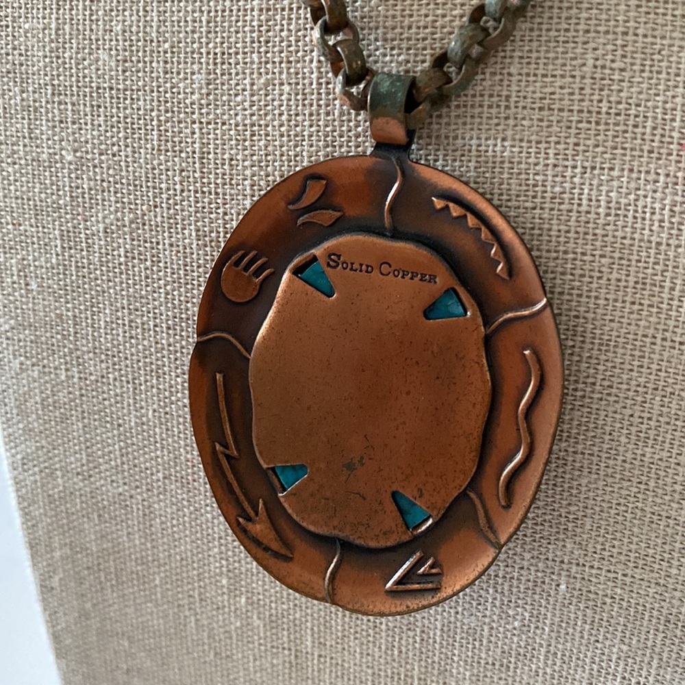 Vintage necklace cooper. N15 - Picture 3 of 6